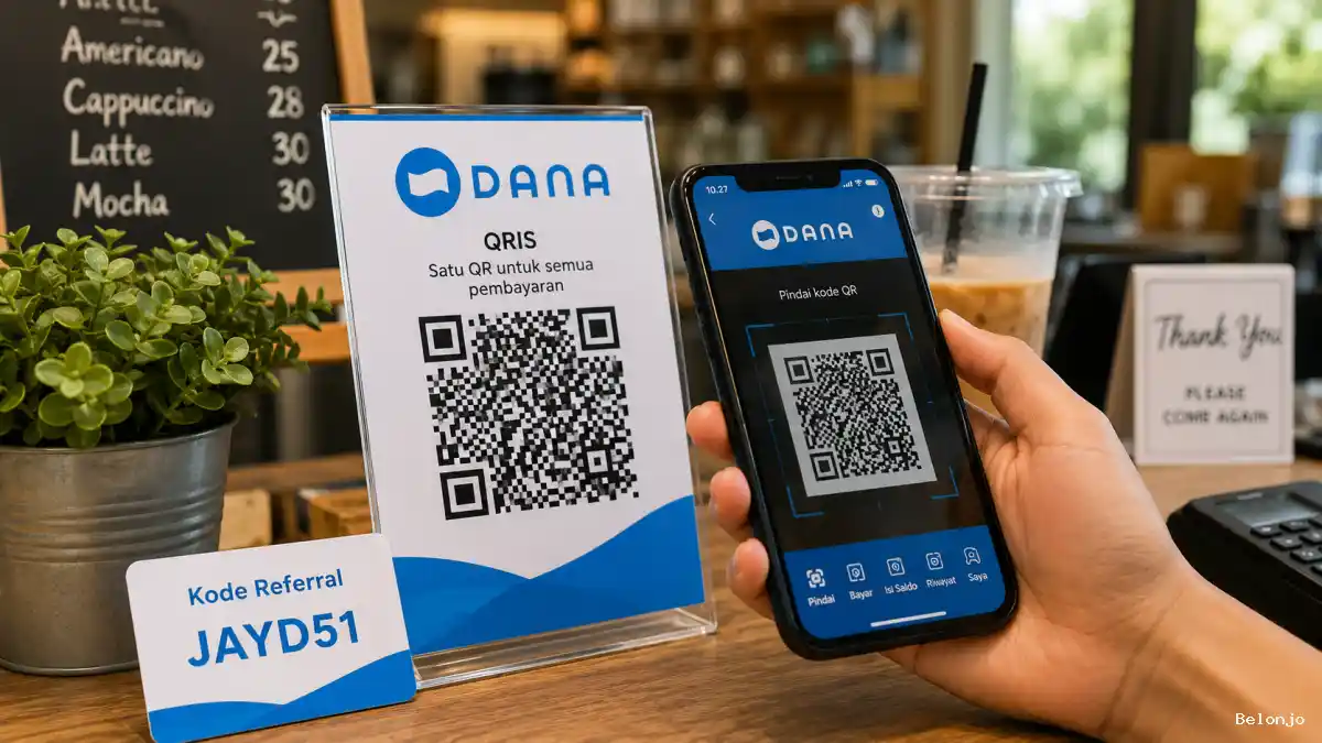 Daftar QRIS DANA Merchant 2026, Pakai Kode Referral JAYD51