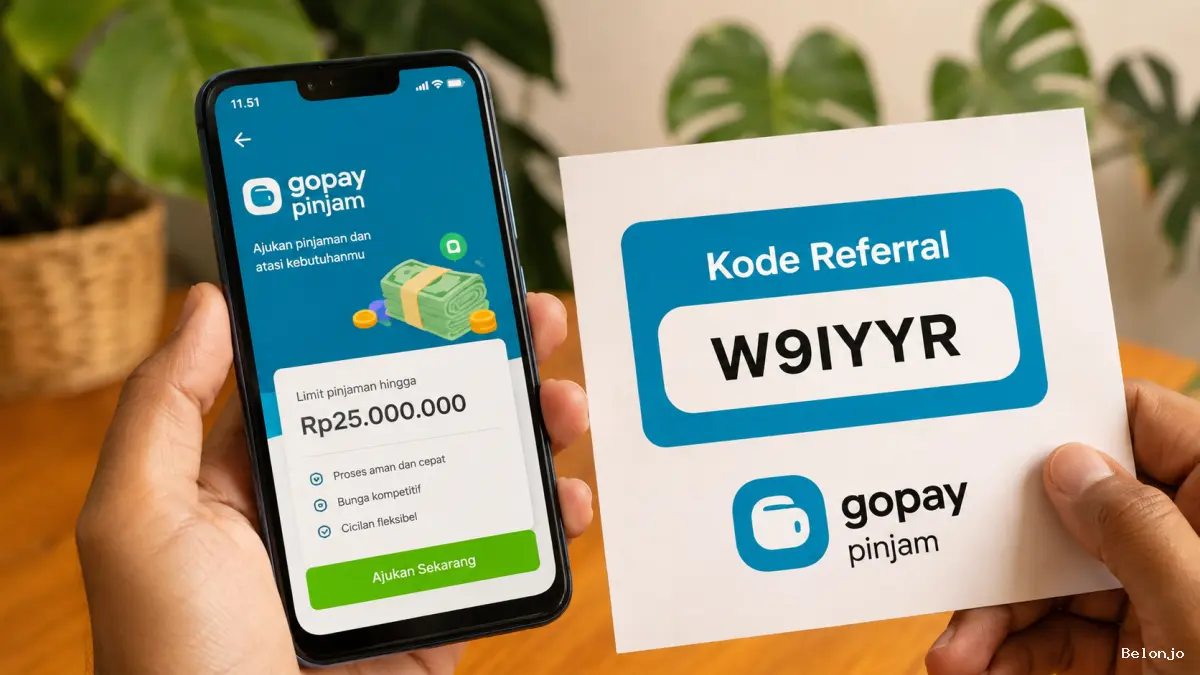 Kode Referral GoPay Pinjam 2026, Dapet Bonus Saldo Rp50 Ribu
