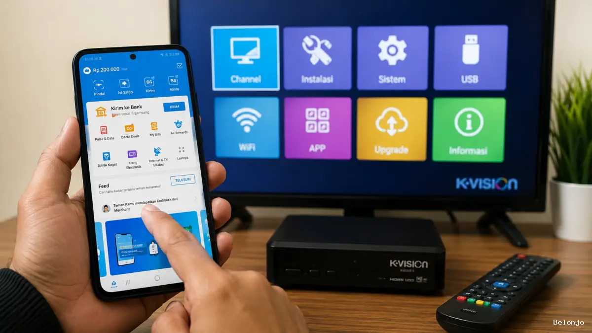 Cara Beli Paket K-Vision Melalui Aplikasi DANA dengan Mudah